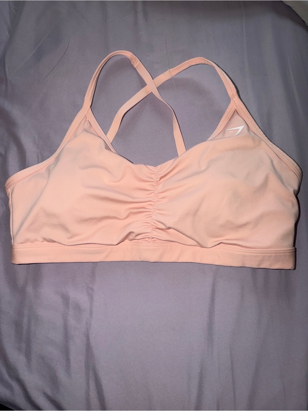 Gymshark PeachStrappy Cross-Back Sports Bra